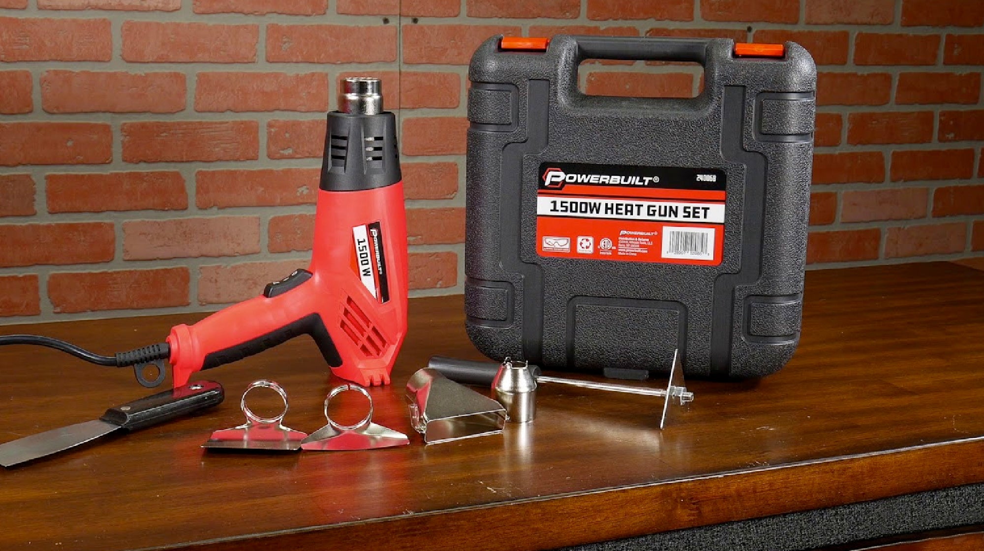 The Powerbuilt 1500 Watt Heavy Duty Heat Gun Kit