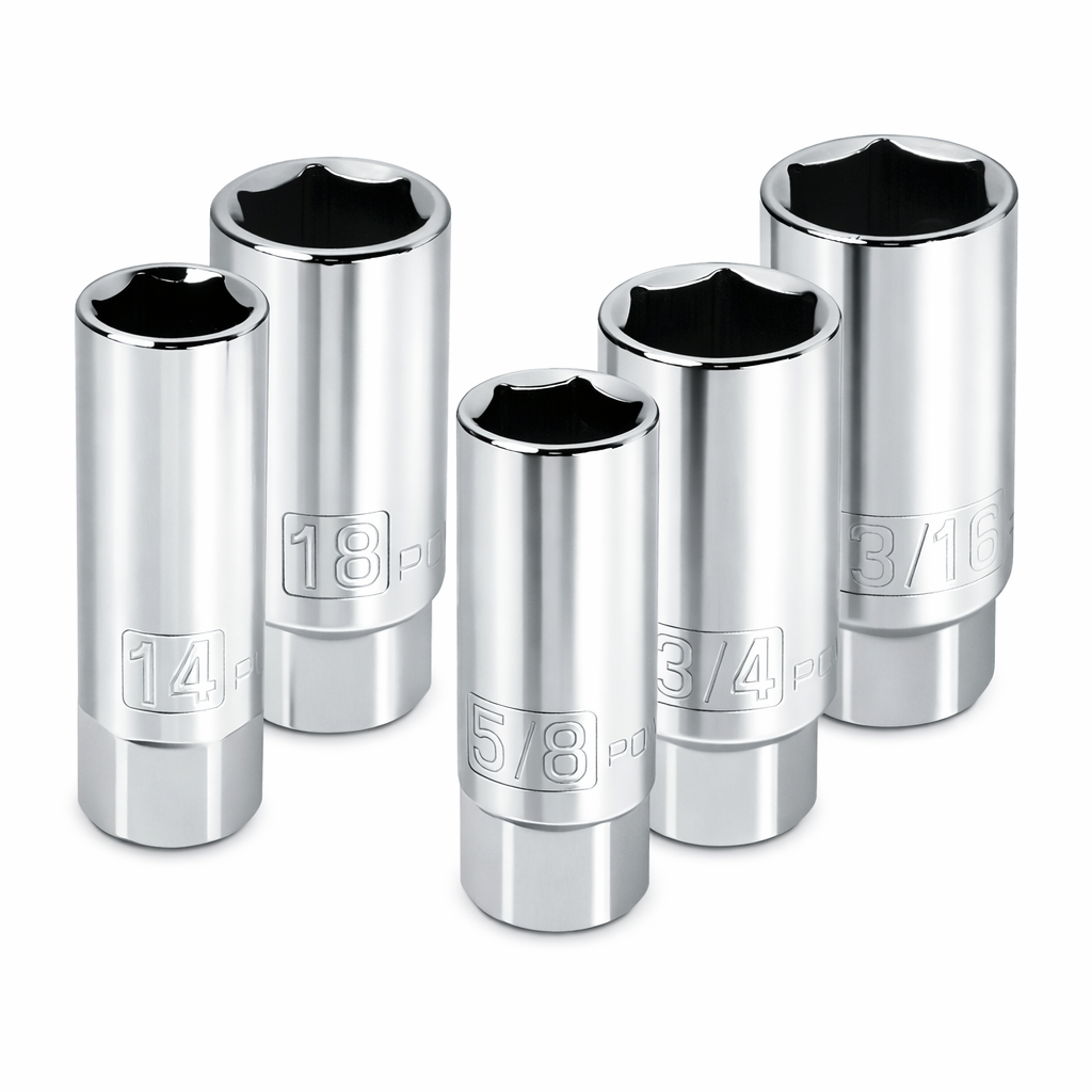 5 Piece 3/8 in. Dr. Spark Plug Socket Set