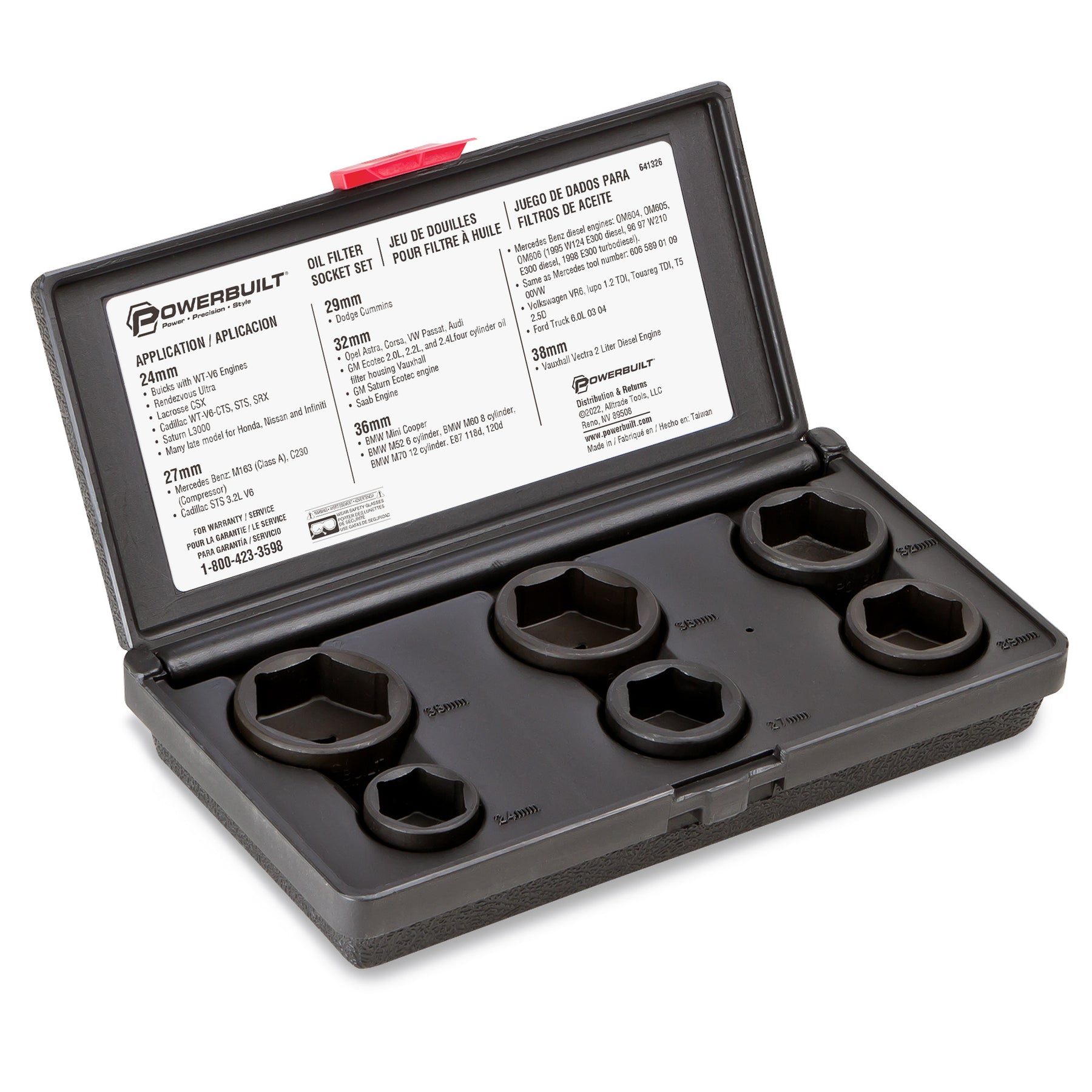 6 Piece Specialty Oil Filter Socket Set