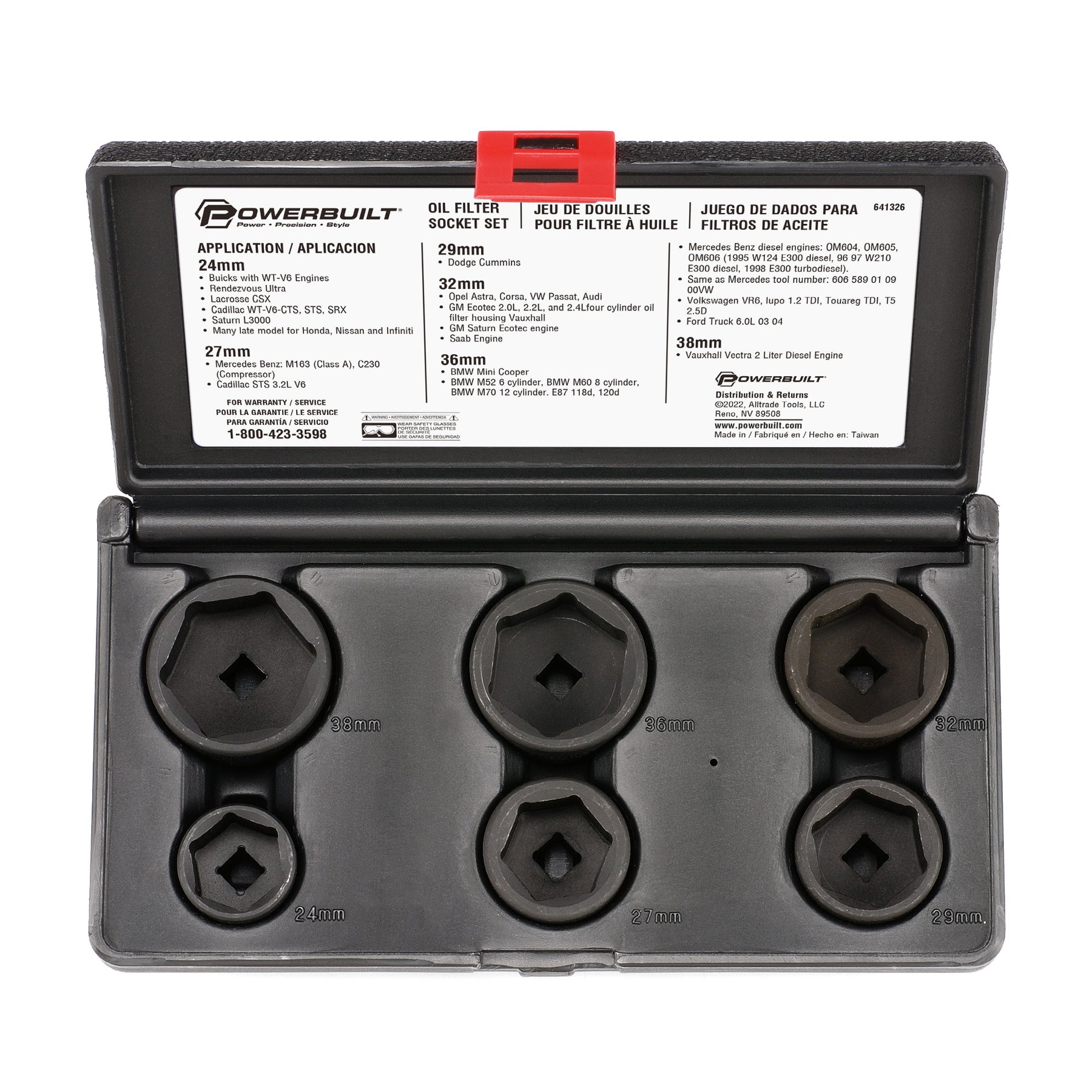 6 Piece Specialty Oil Filter Socket Set