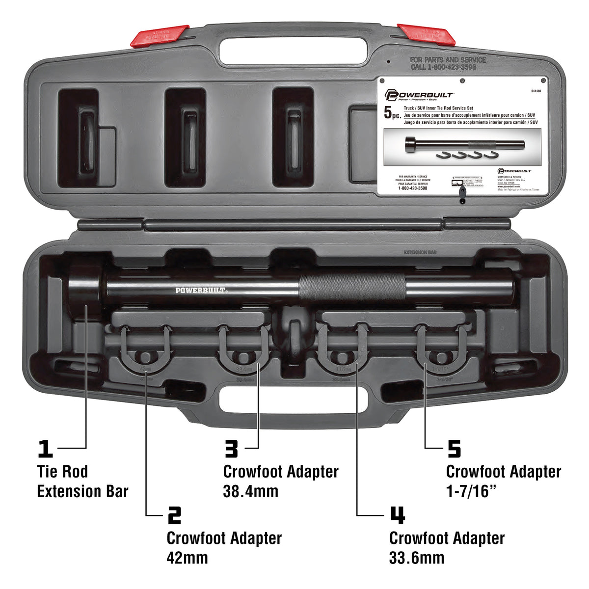 5 Piece Truck & SUV Inner Tie Rod Kit