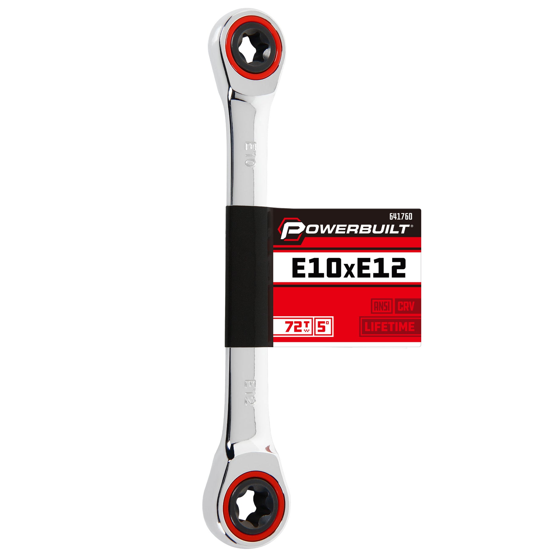 Ratcheting Double Box-End E-Star Wrench - E10/E12