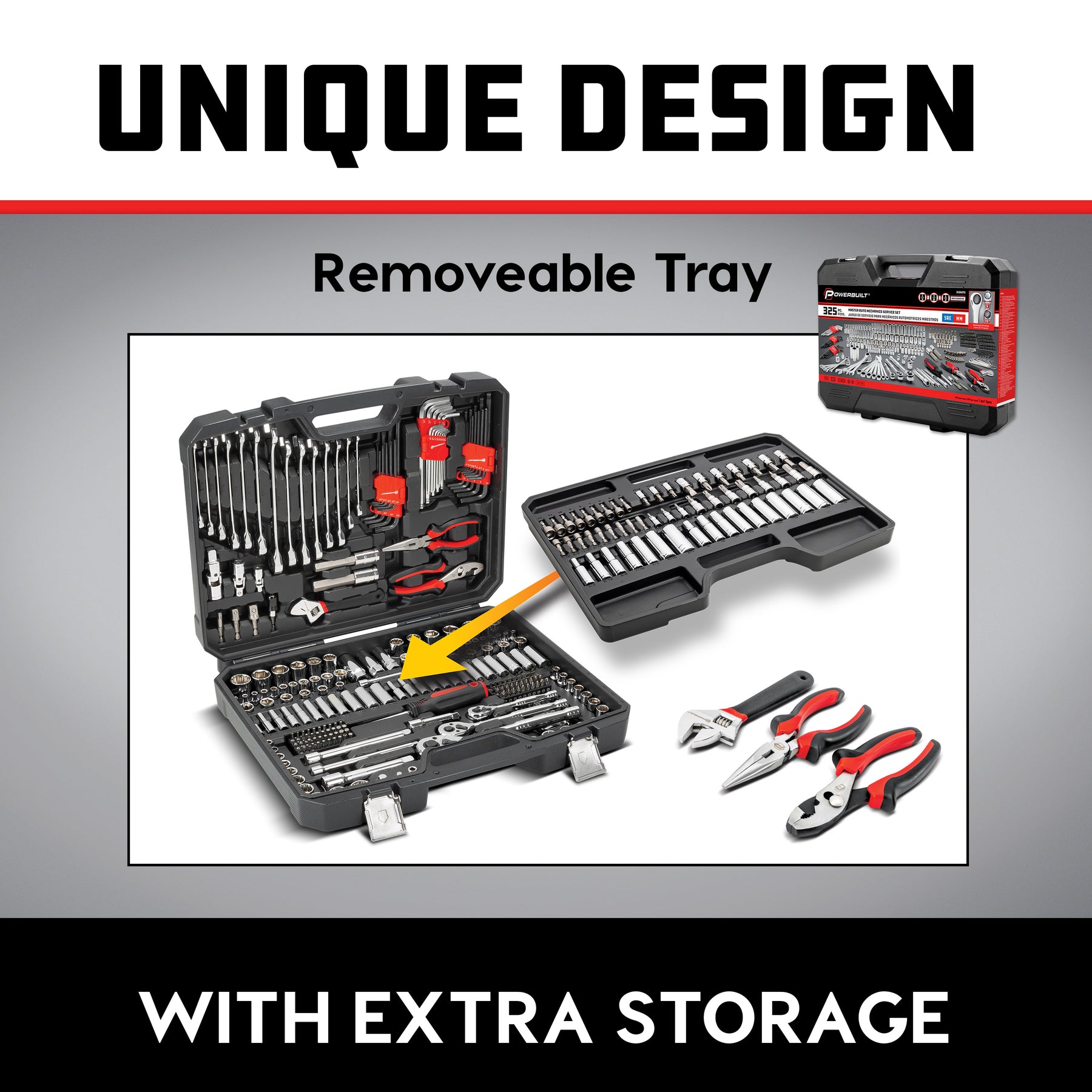 325 Piece Deluxe Mechanics Tool Set