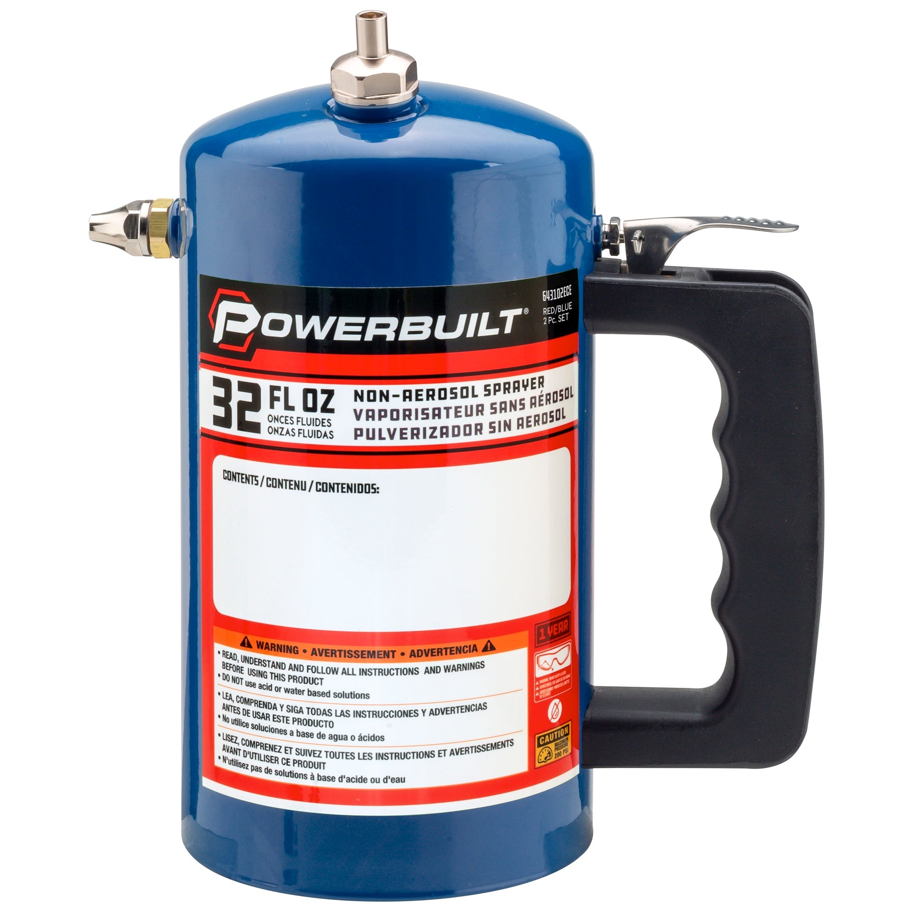 2 Pack Non-Aerosol Pressurized Sprayers ( RED / Blue )2ece2ece