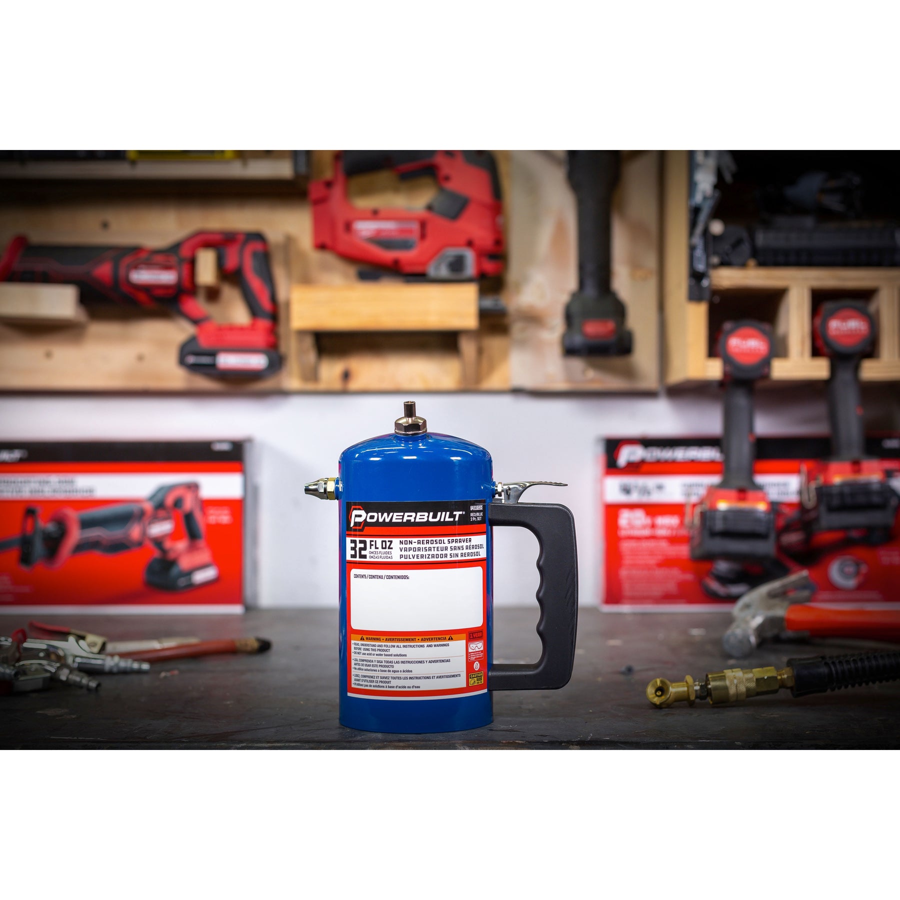 2 Pack Non-Aerosol Pressurized Sprayers ( RED / Blue )2ece2ece
