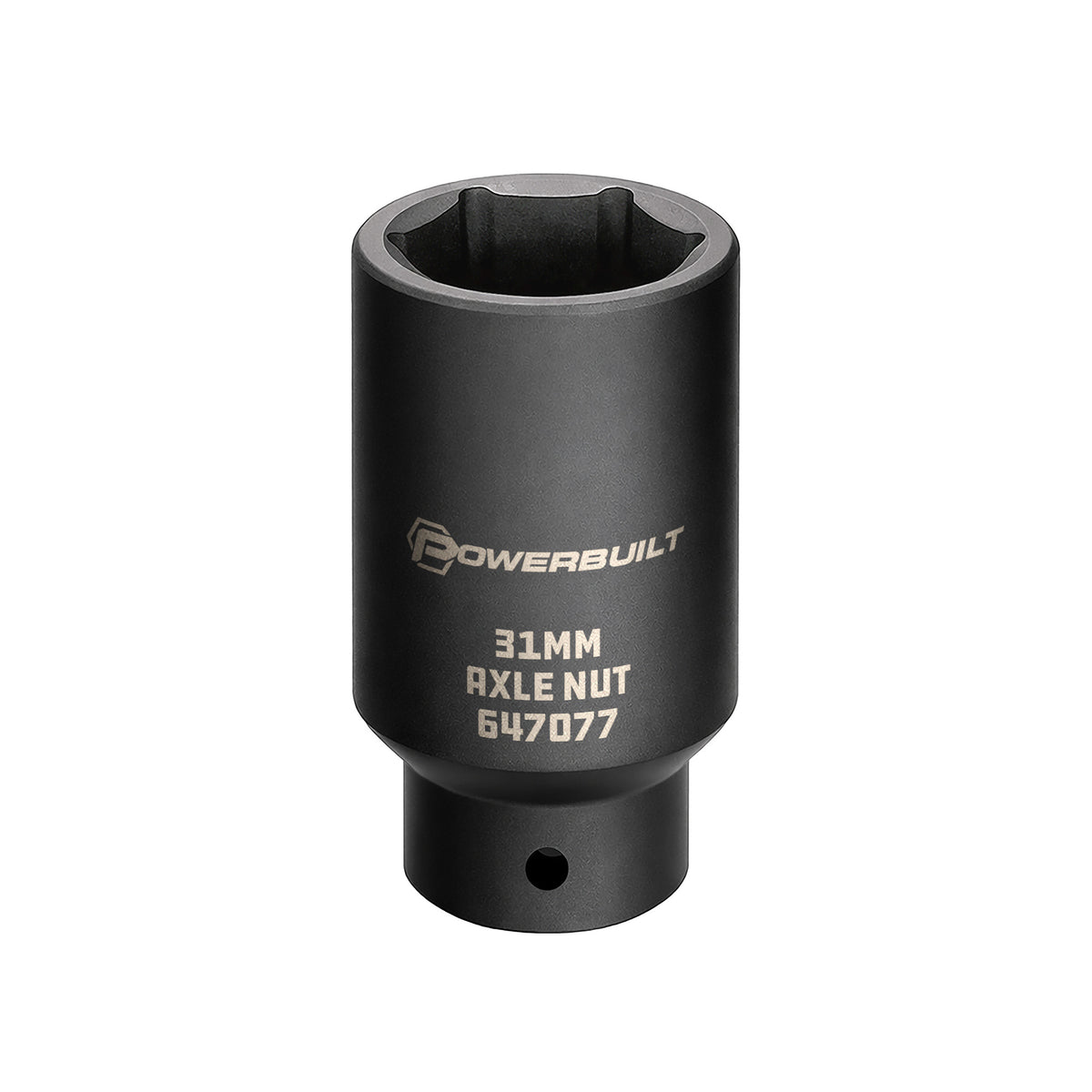 1/2 Inch Drive x 31 MM 6 Point Axle Nut Socket