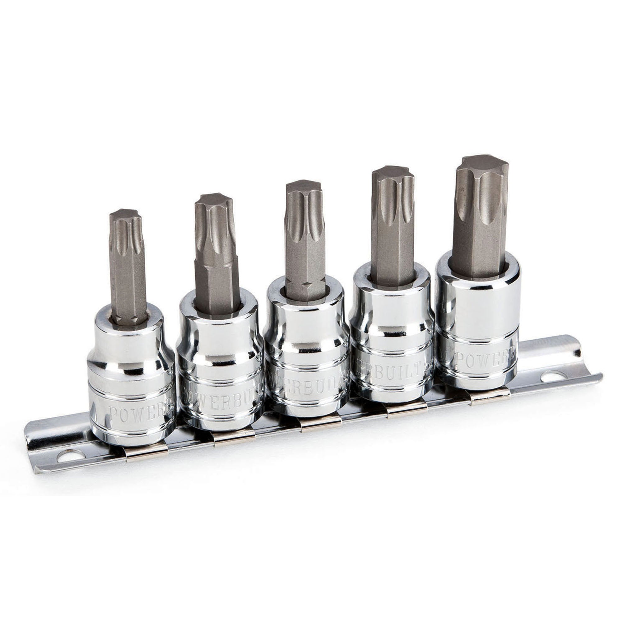 とちぼー 5 Piece 3/8 in. Dr. Torx Bit Socket Set