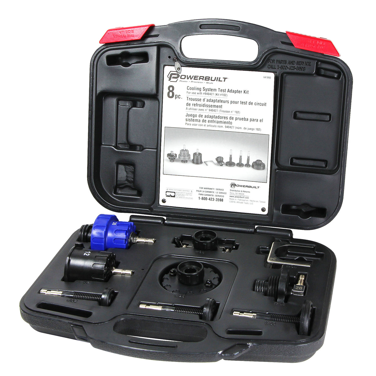 8 Piece Cooling System Test Adapter Kit