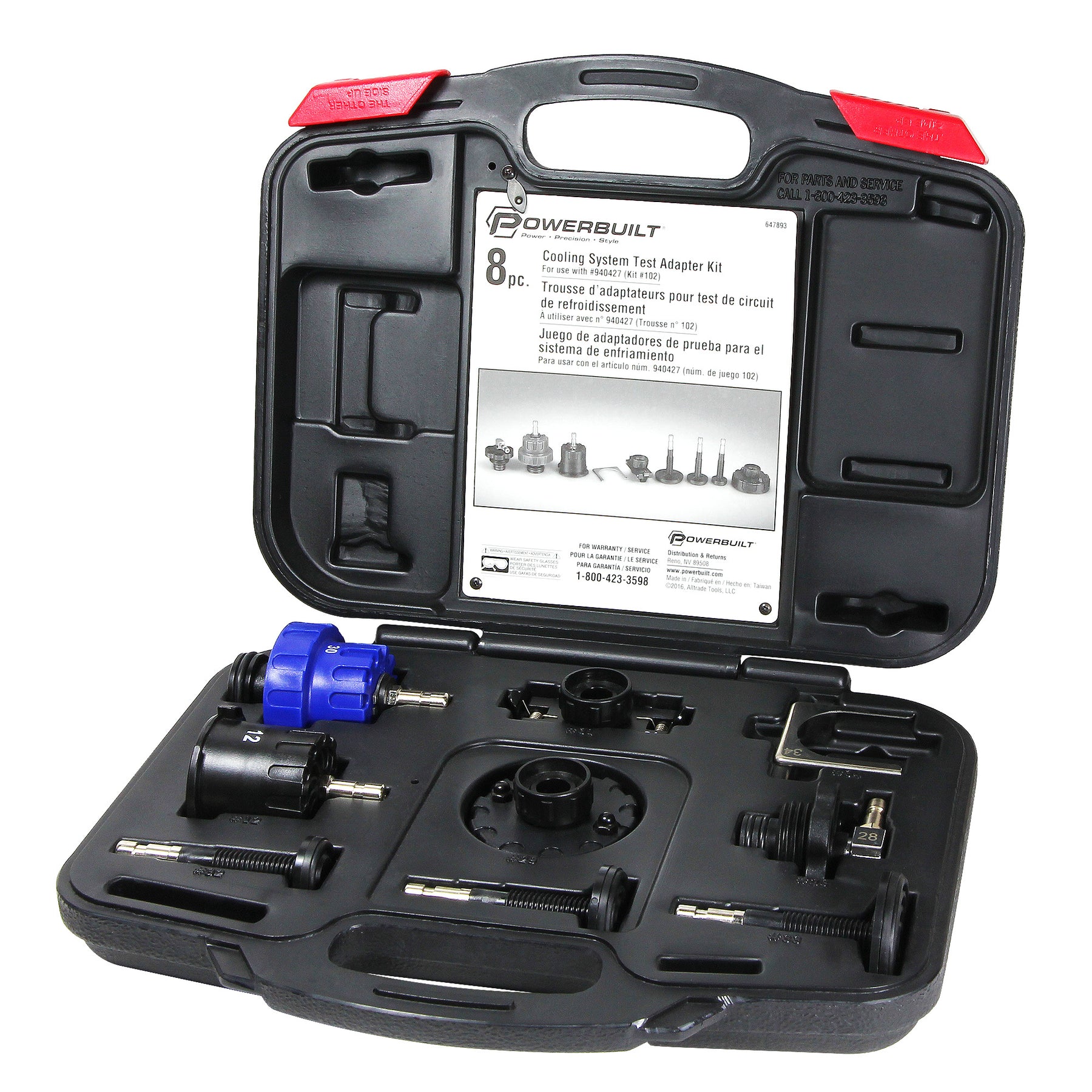 8 Piece Cooling System Test Adapter Kit