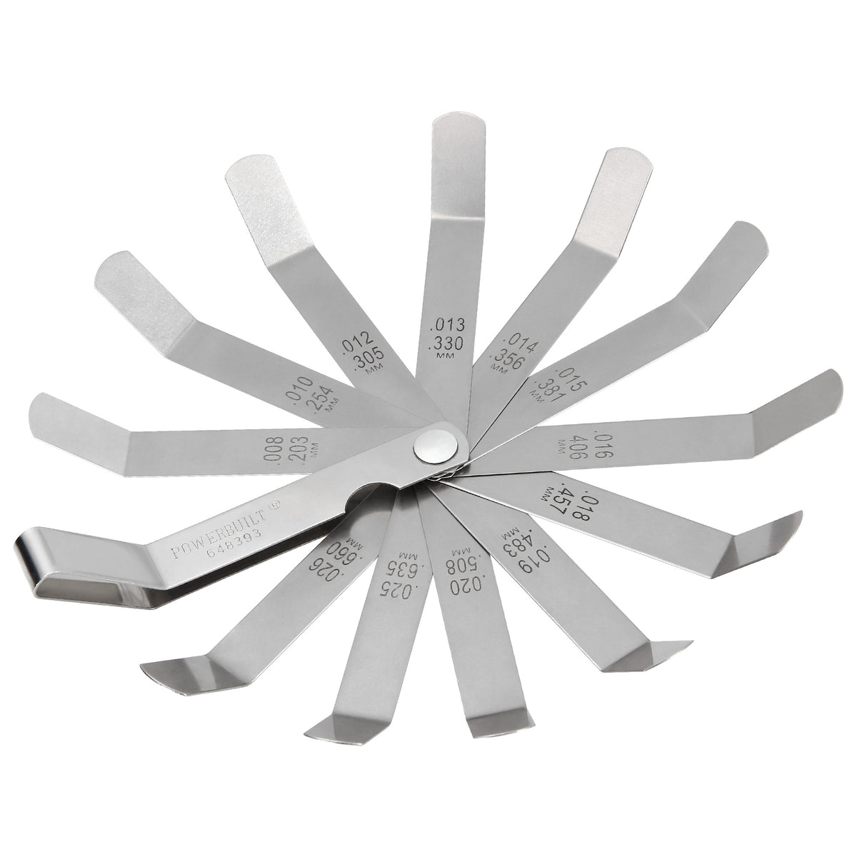 12 Blade Valve Tappet Feeler Gauge
