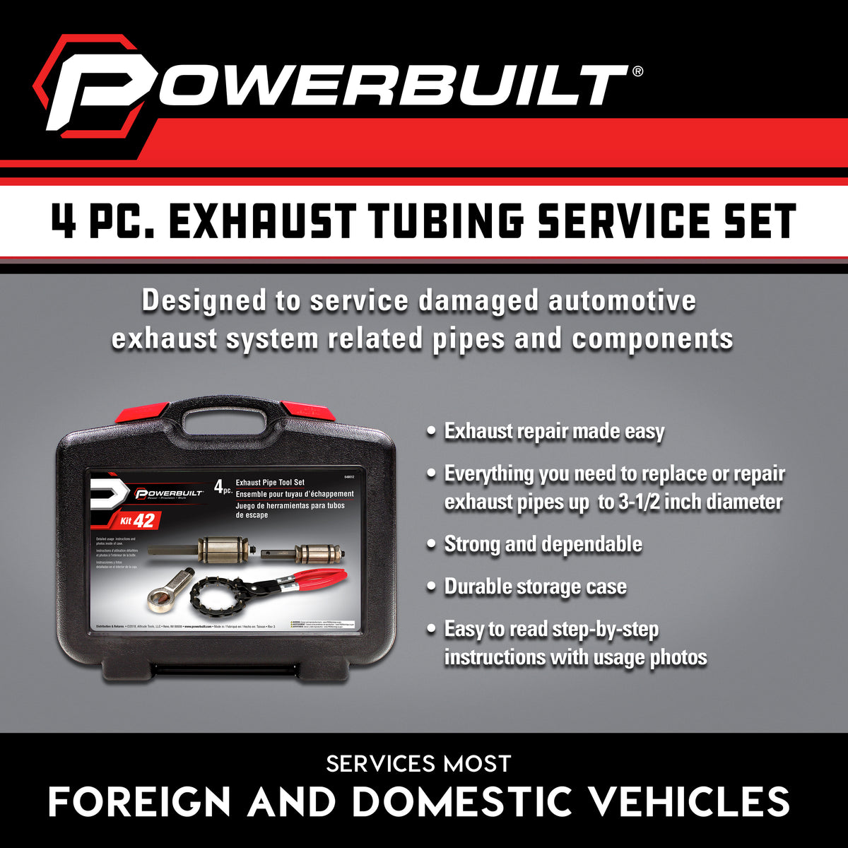 4 Piece Exhaust Pipe Cutting Kit