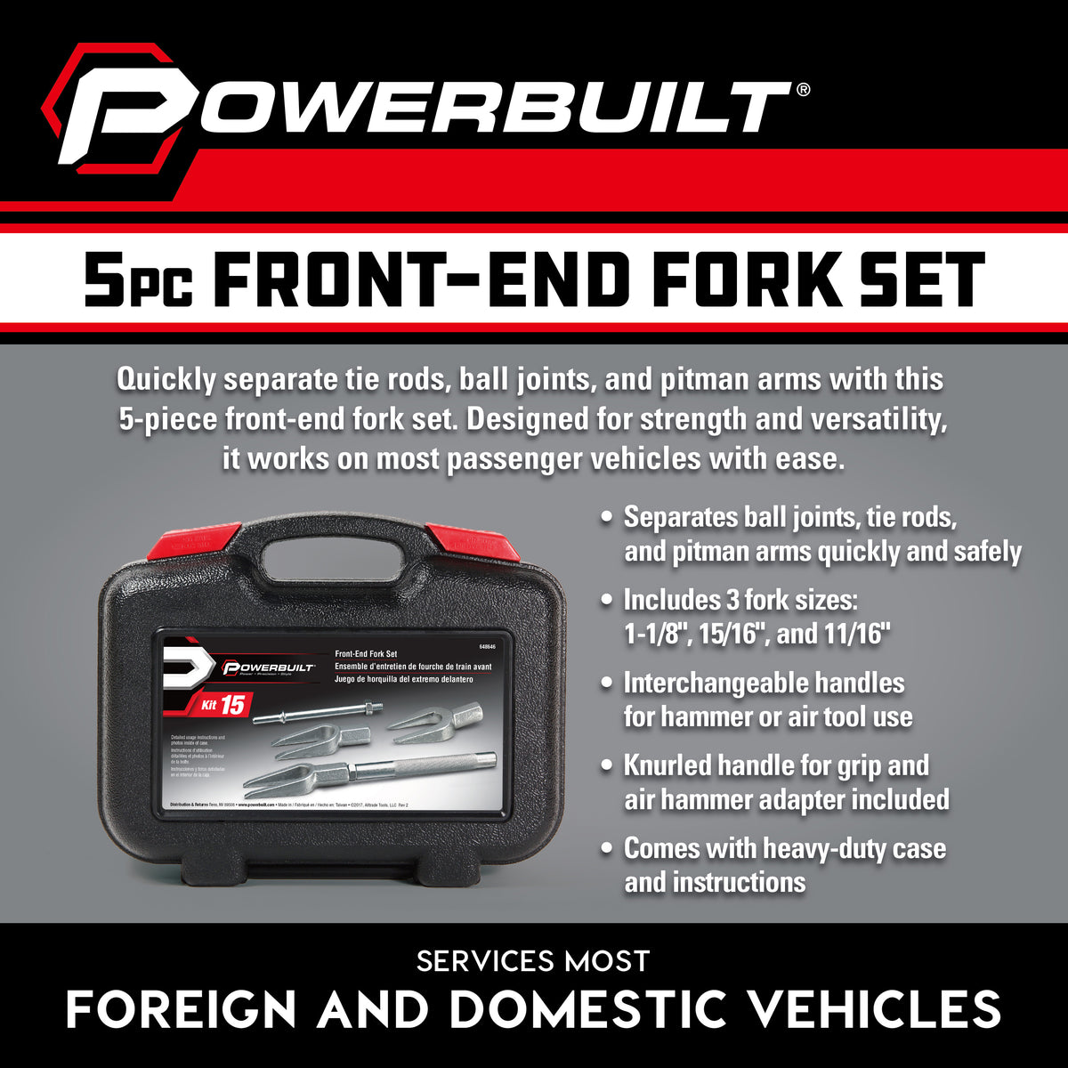5 Piece Pickle Fork Kit
