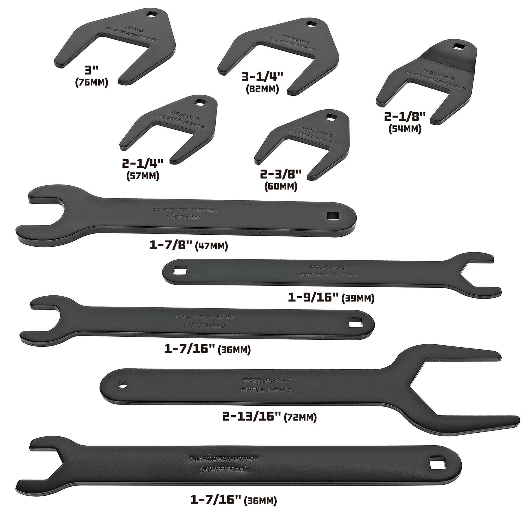 10 Piece Fan Clutch Wrench Master Set
