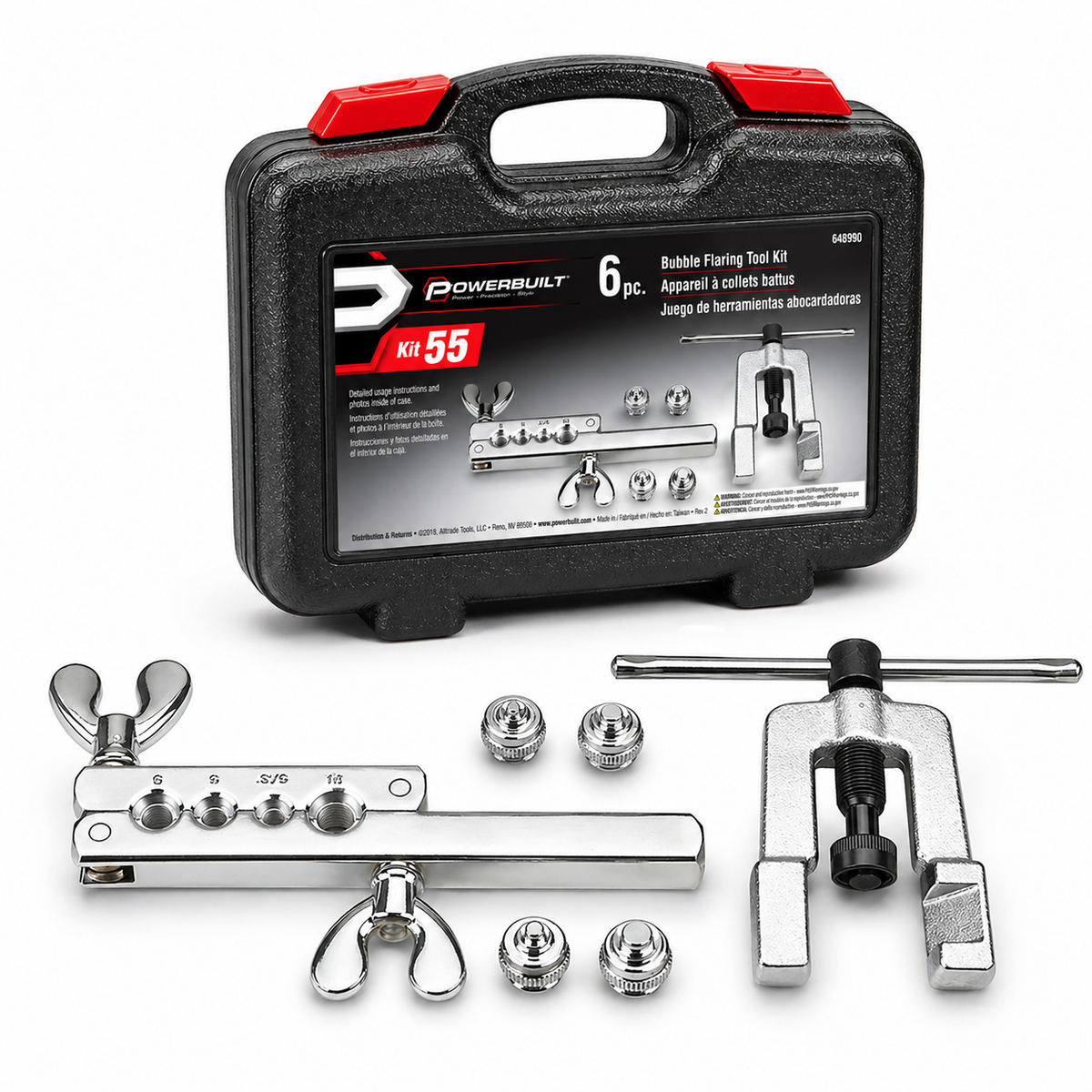 6 Piece Bubble Flaring Tool Kit