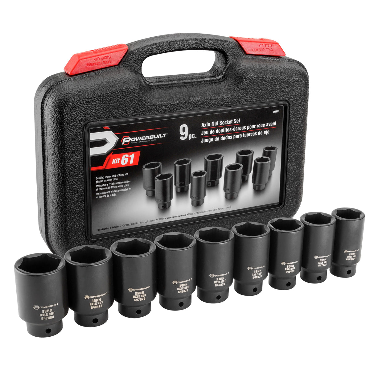 Master Axle Nut Socket Kit