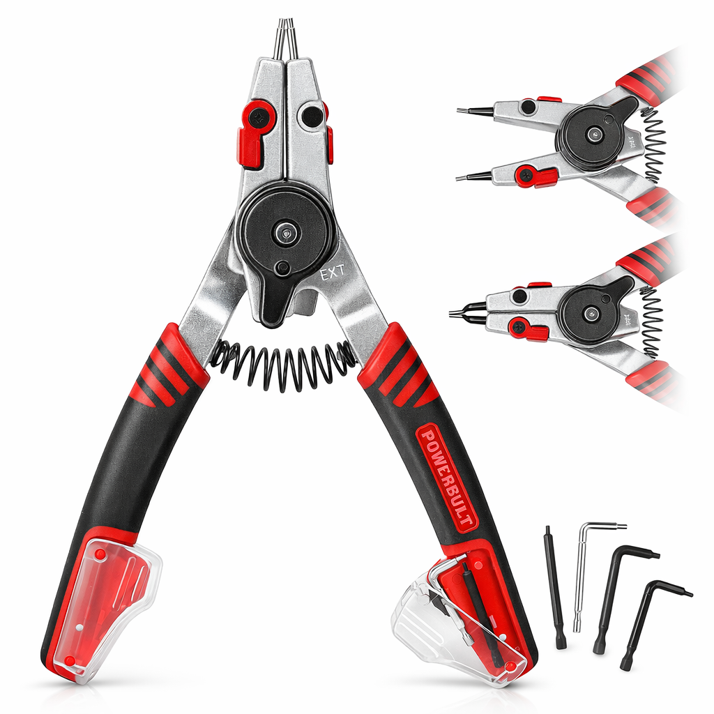 Snap Ring Pliers with Combination Internal External Switch