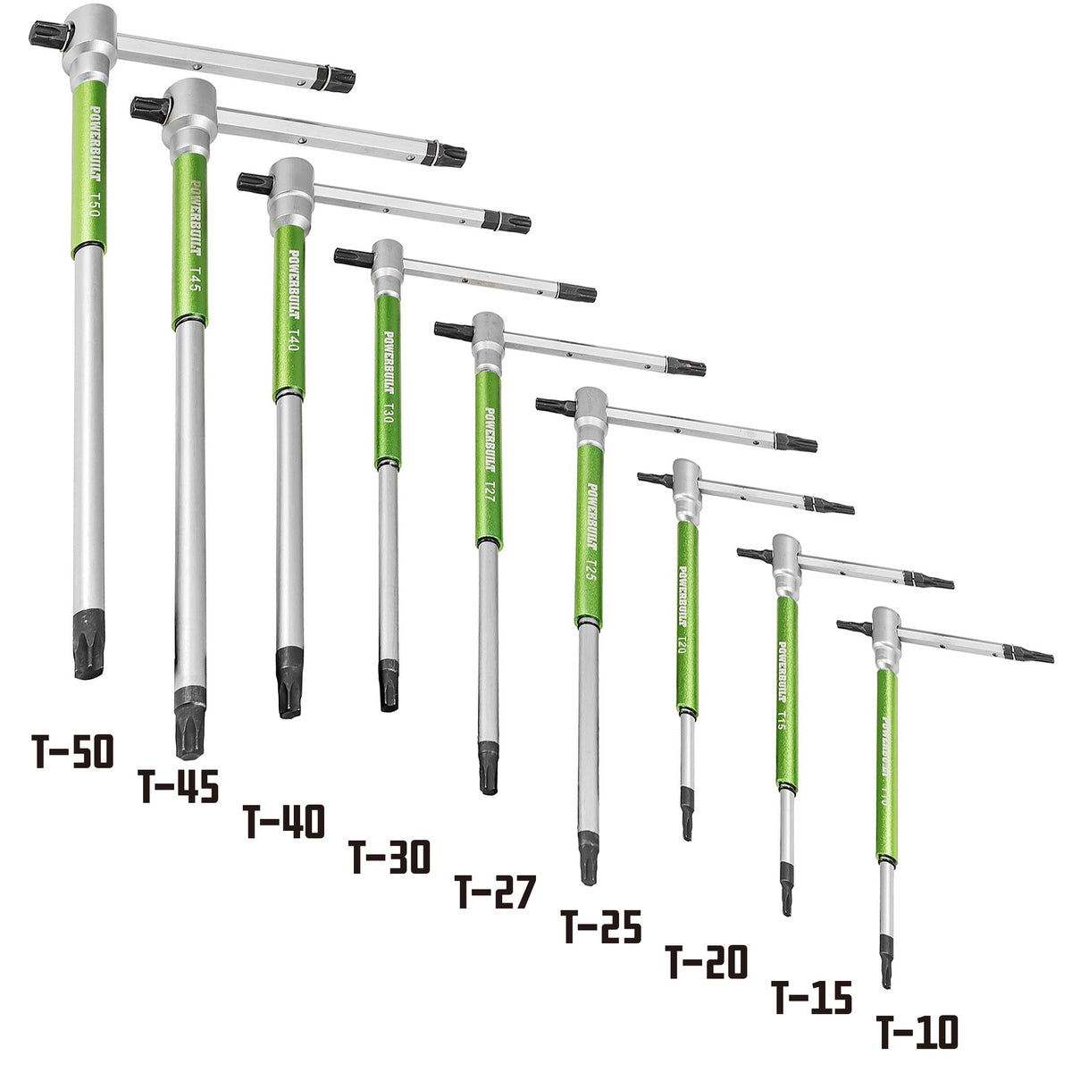 9 Piece T-Handle Torx Key Wrench Set