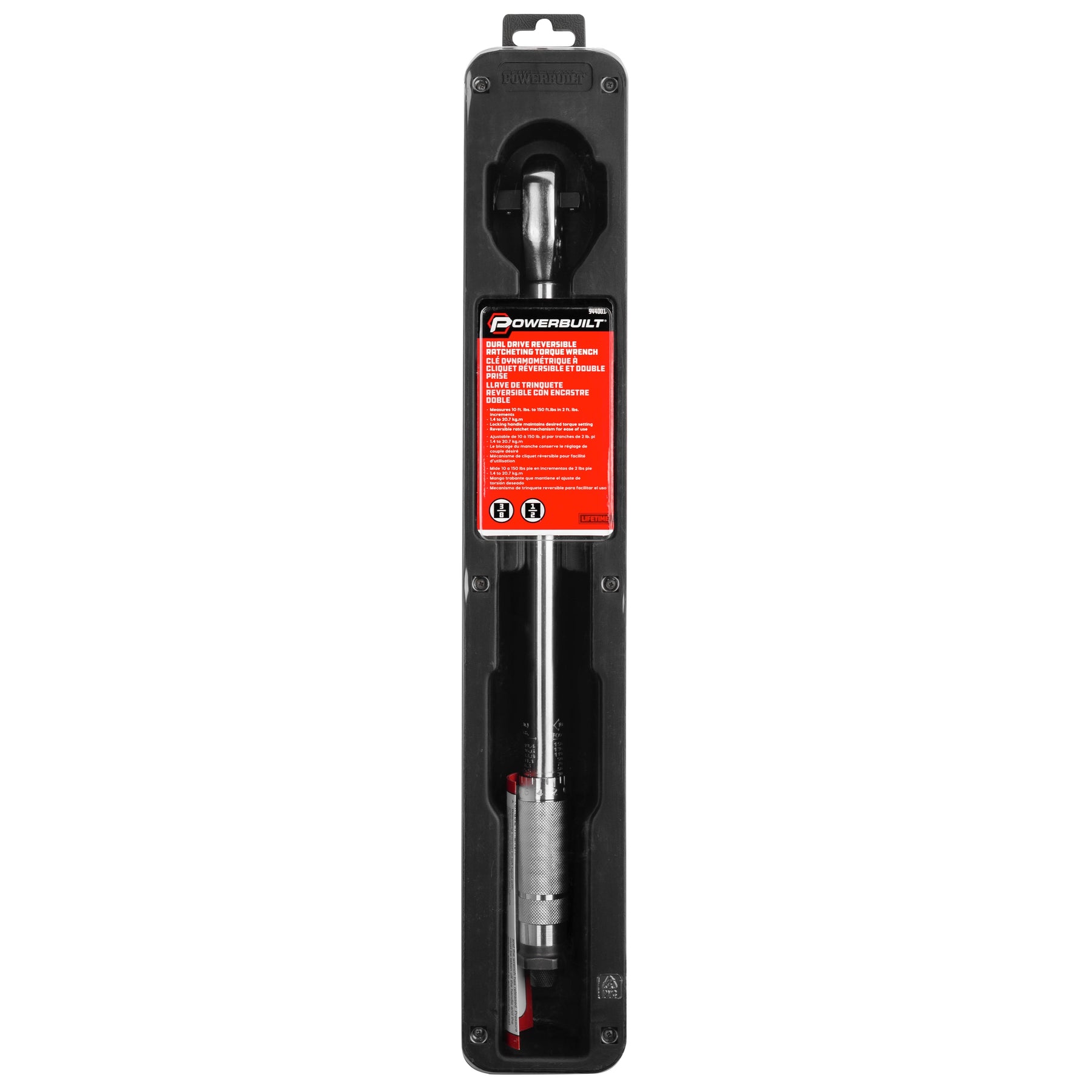 Dual Drive 3/8 in.and 1/2 in. Drive Micrometer Ratcheting Torque Wrench