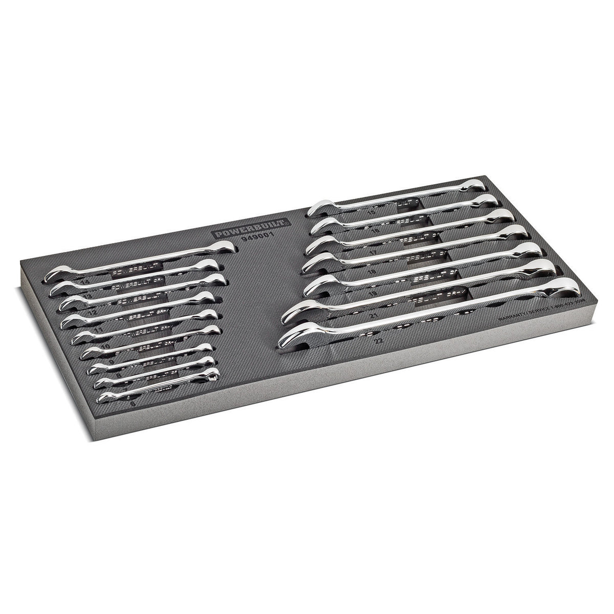 16 Piece Pro Tech Metric Combination Wrench Set