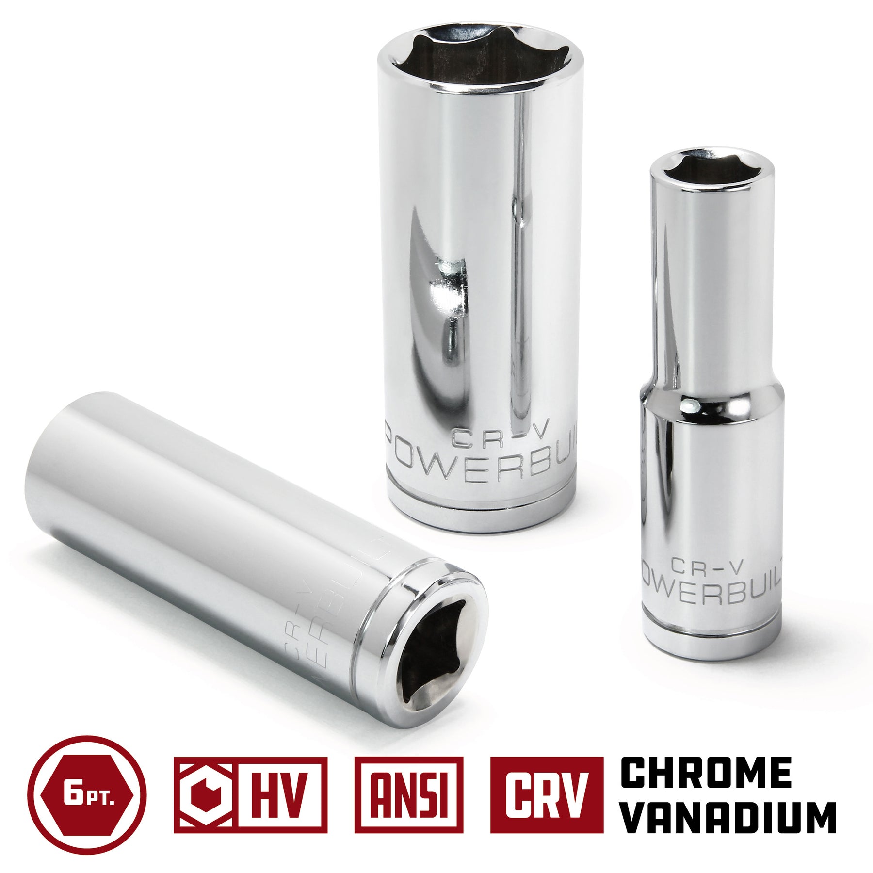 3/8 Inch Drive x 11/16 Inch 6 Point Deep Socket