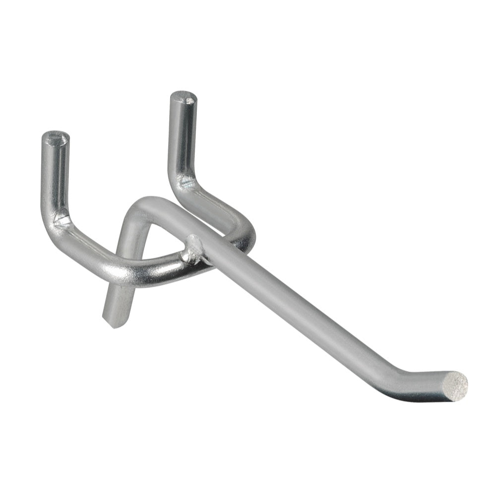 3 in. Double Straight Pegboard Hooks, 2 Pc. 3 in. Double Straight Pegboard Hooks, 2 Pc.