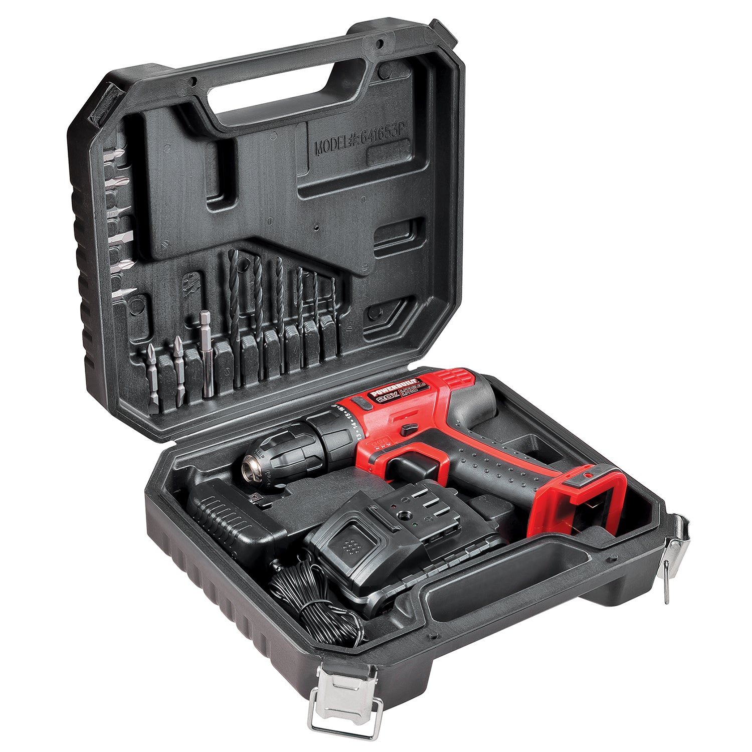 20V Cordless Impact Driver and 20V Cordless Drill Combo Kit with Tool Bag