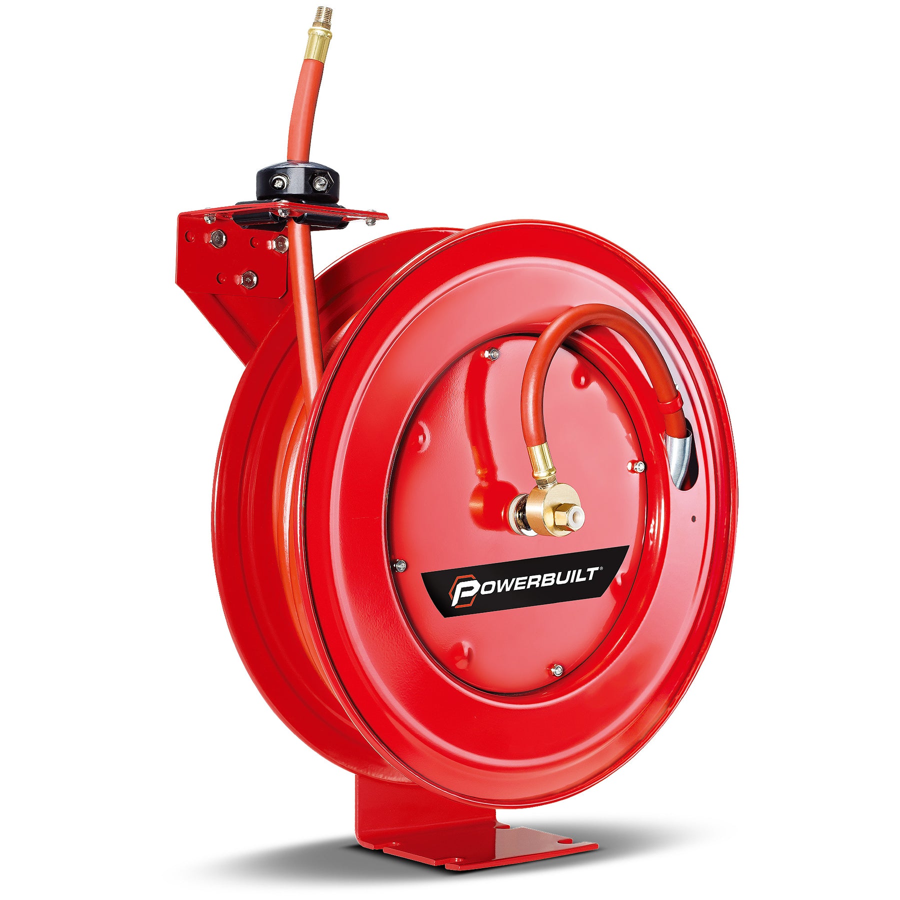 Heavy Duty Auto Retracting Air Hose Reel with 3/8 in. x 50 ft. Hose