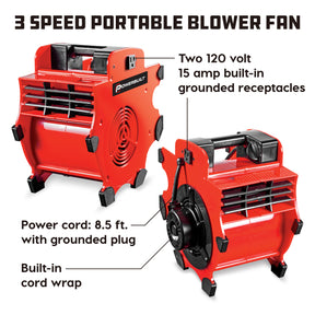 3 Speed Portable Blower Dryer Fan