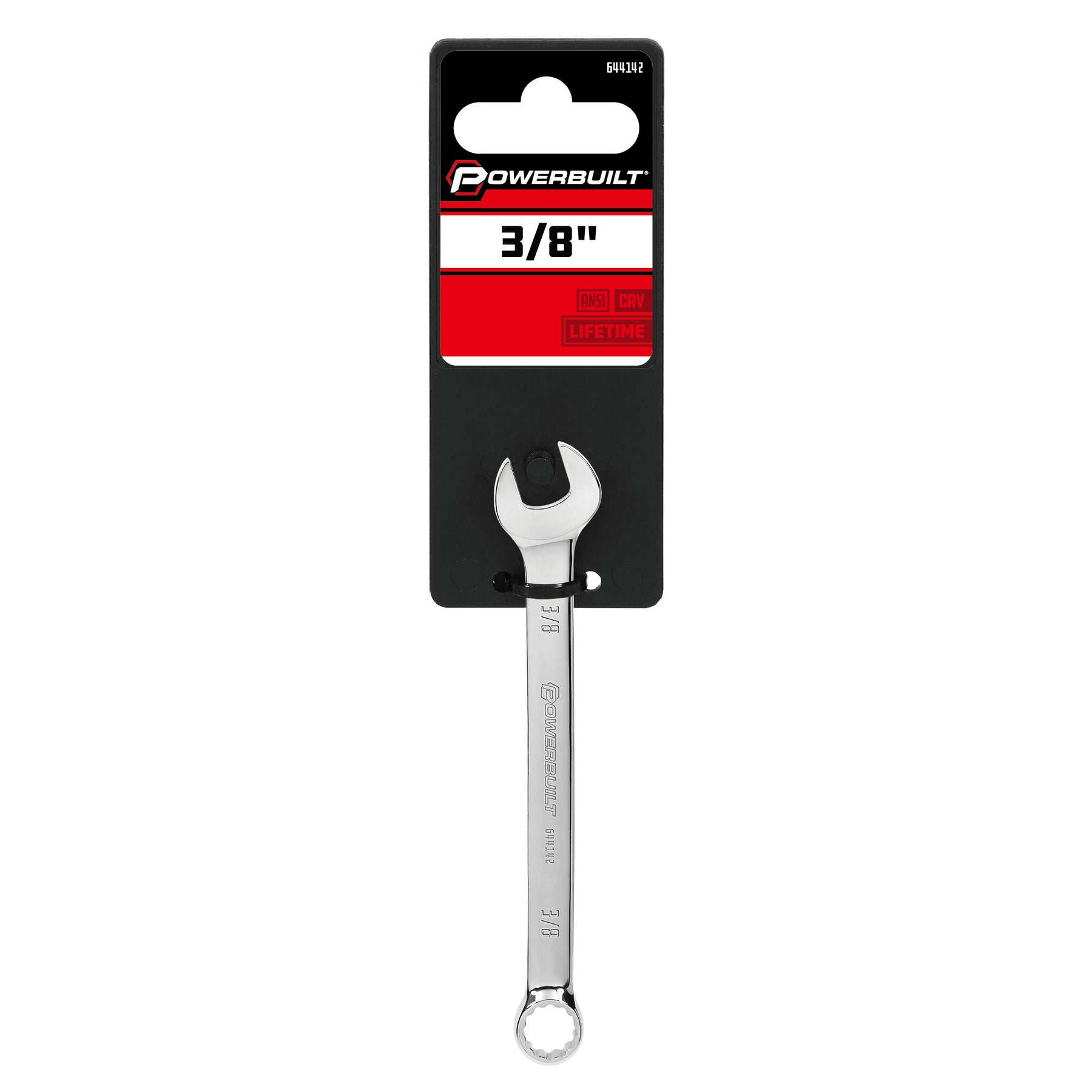 3/8 Inch Fully Polished SAE Combination Wrench