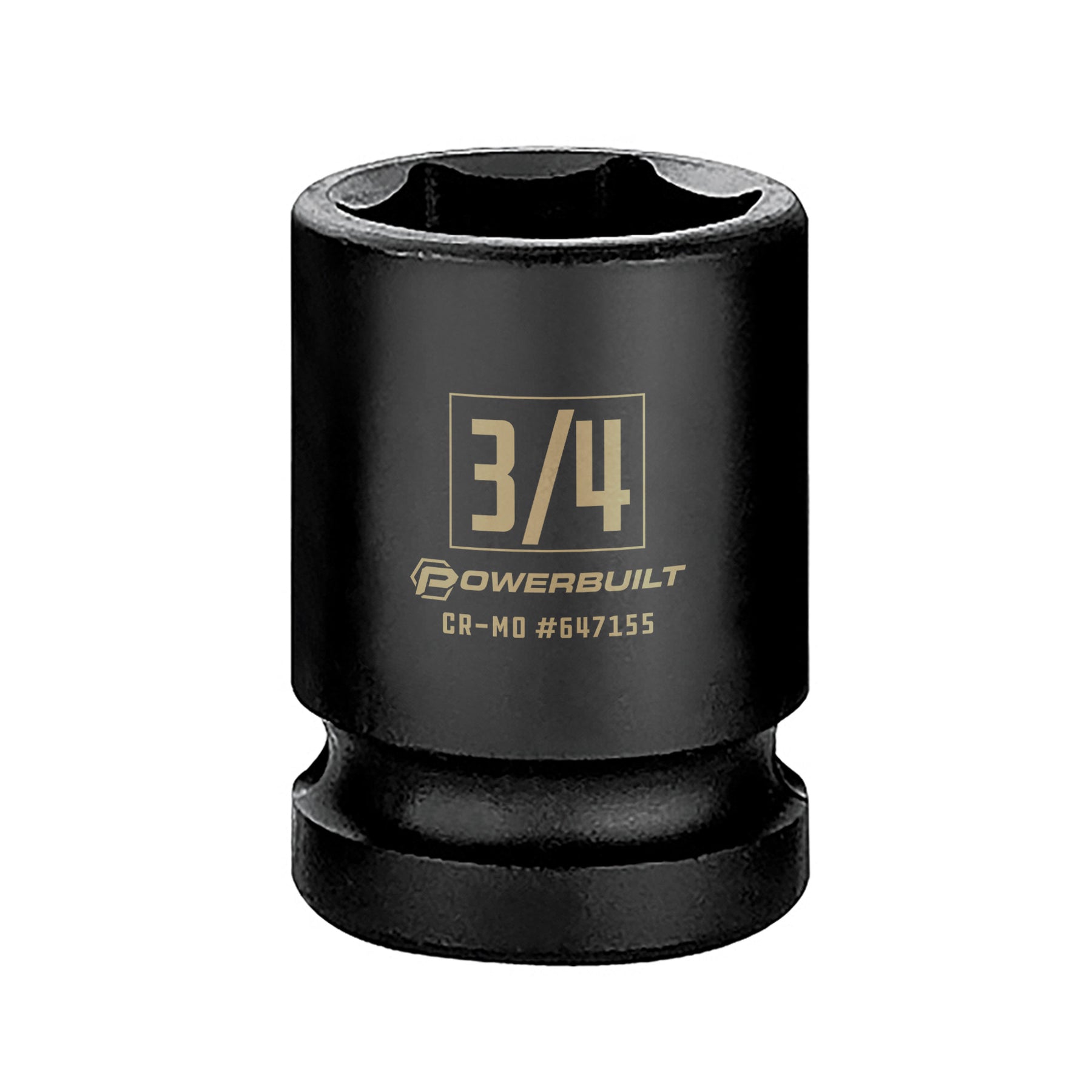 1/2 Inch Drive x 3/4 Inch 6 Point Impact Socket