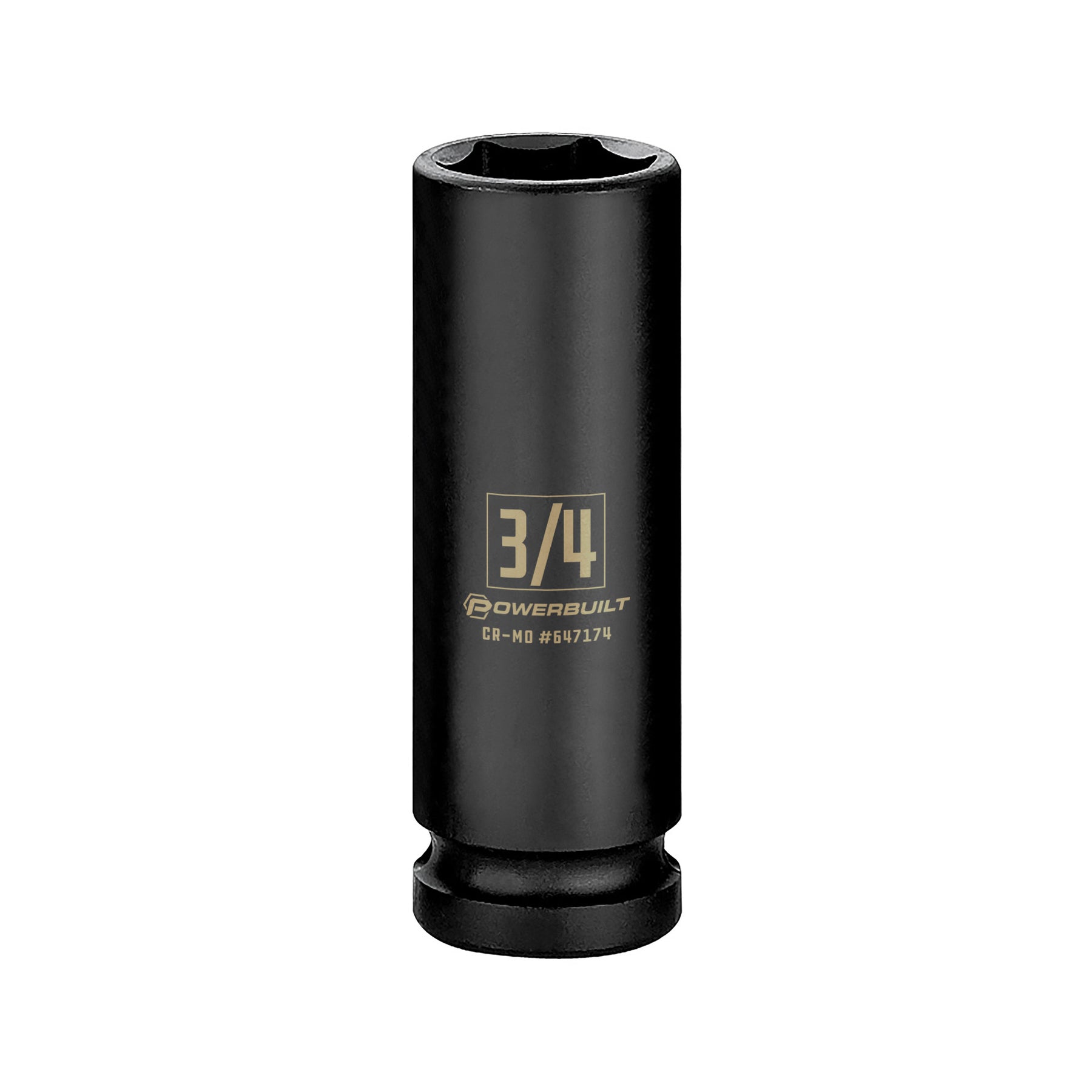 1/2 Inch Drive x 3/4 Inch 6 Point Deep Impact Socket