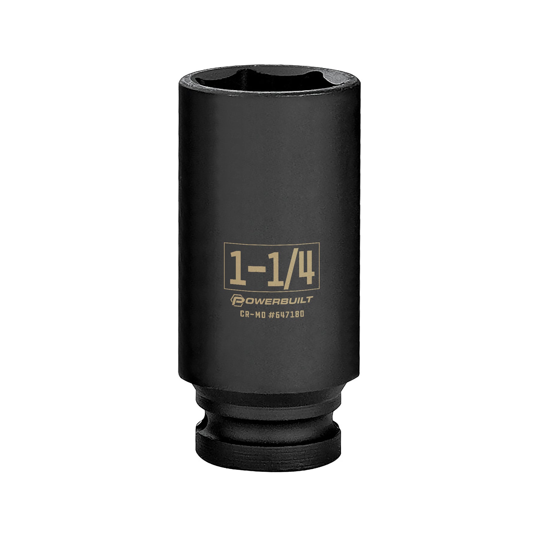 1/2 Inch Drive x 1-1/4 Inch 6 Point Deep Impact Socket