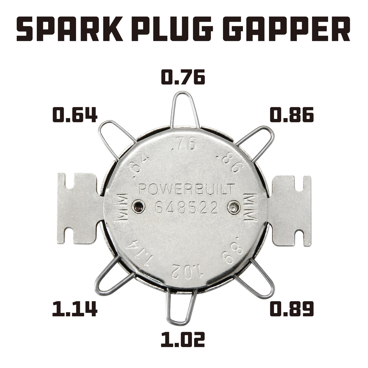 Powerbuilt Standard Ignition Spark Plug Guage - 648522