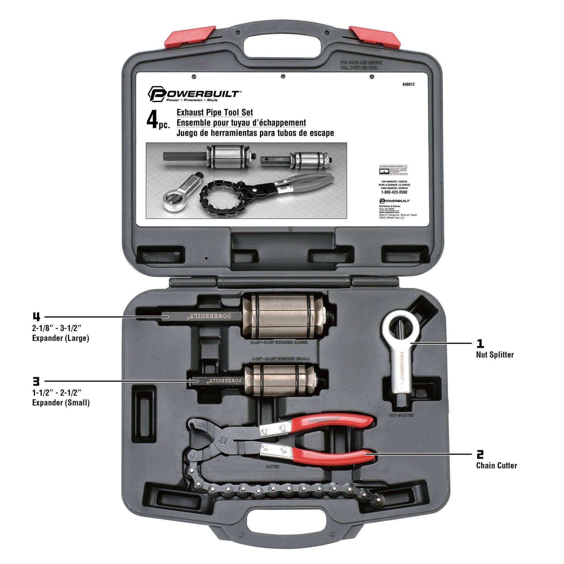 4 Piece Exhaust Pipe Cutting Kit