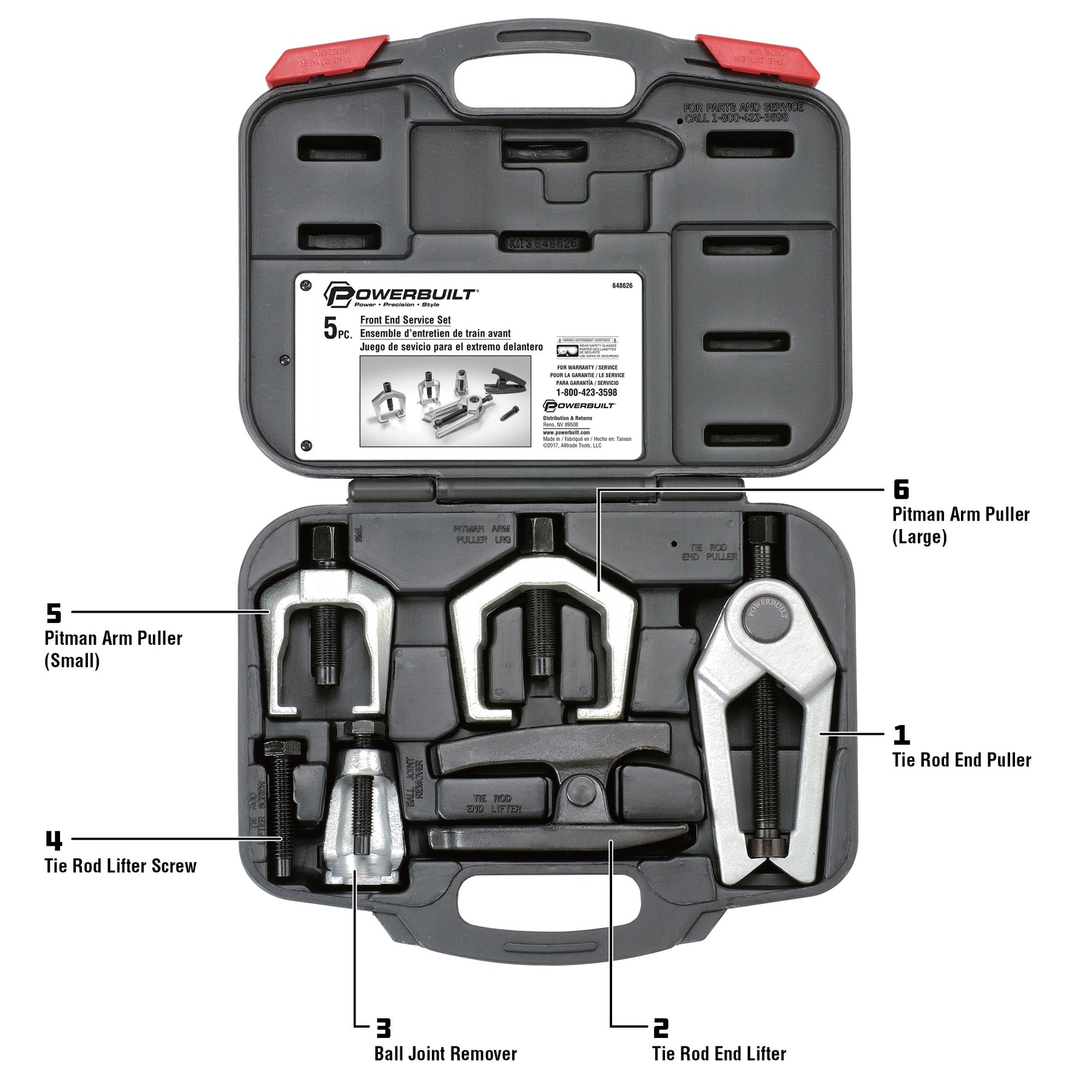 5 Piece Front End Service Kit