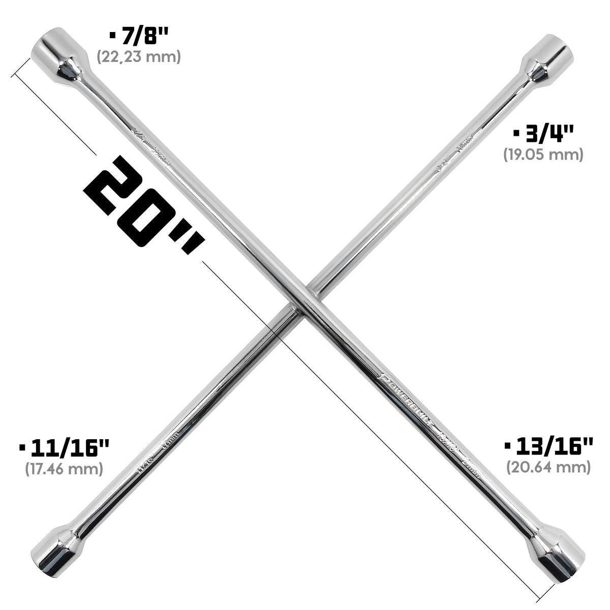 20 in. Four Way Universal Lug Wrench