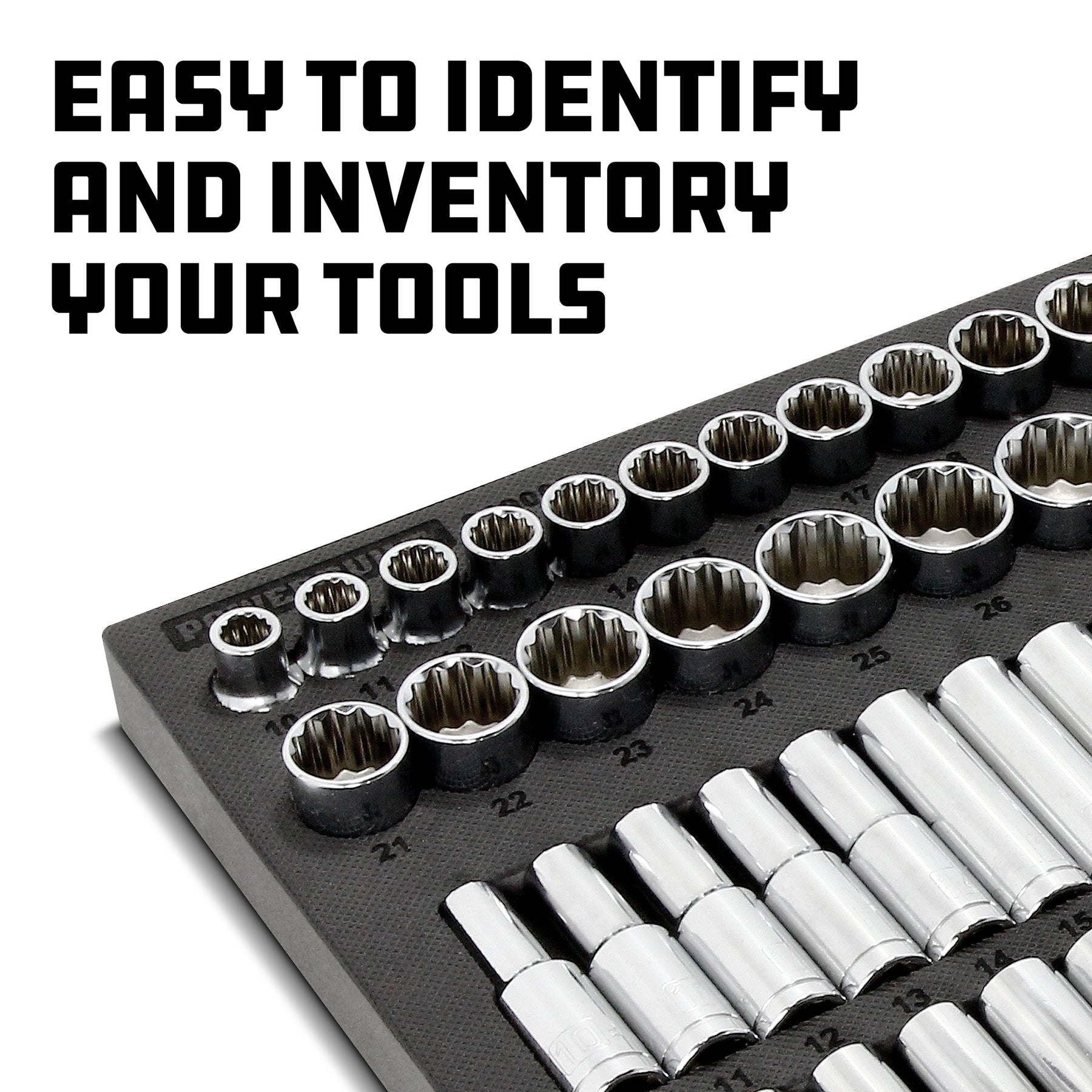 69 Piece Pro Tech 1/2 in. Dr. SAE & Metric Socket Set