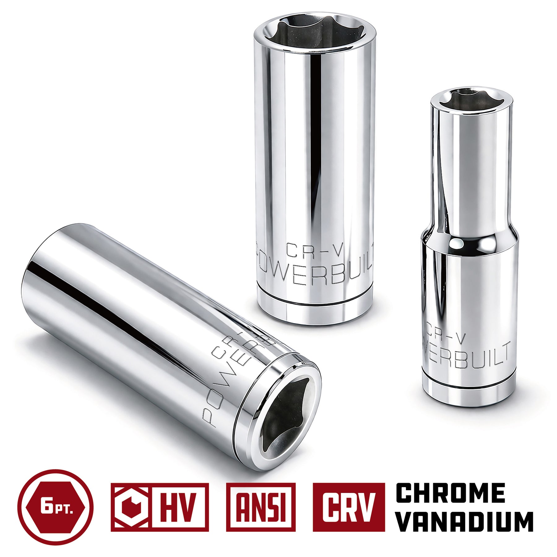 3/8 Inch Drive x 13/16 Inch 6 Point Deep Socket