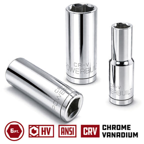 3/8 Inch Drive x 9/16 Inch 6 Point Deep Socket