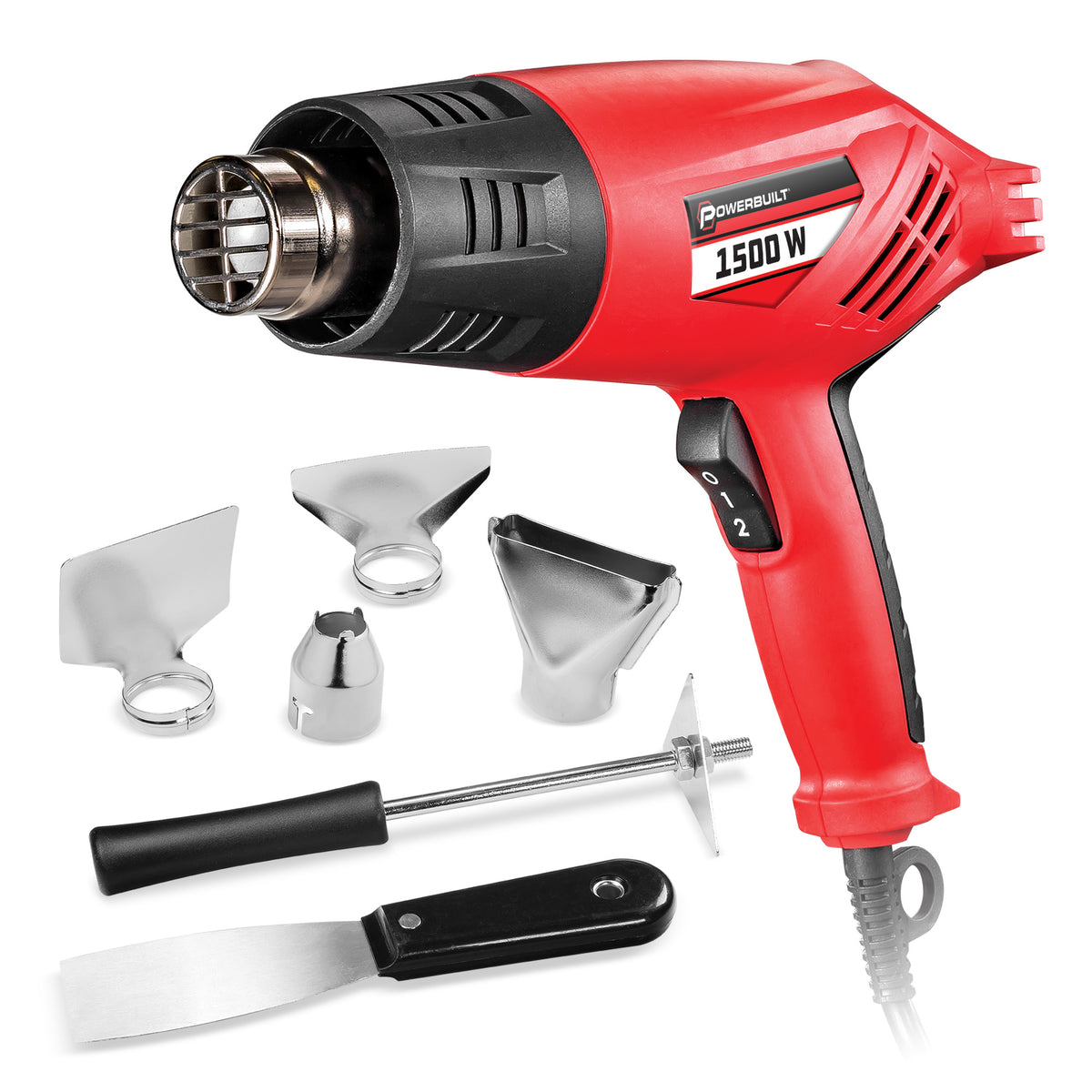 1500W Heavy Duty Heat Gun Kit