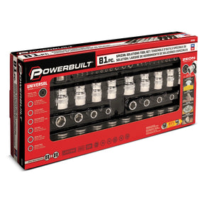 81 Piece Solutions Socket and Bit Set for Specialty and Damaged Fasteners