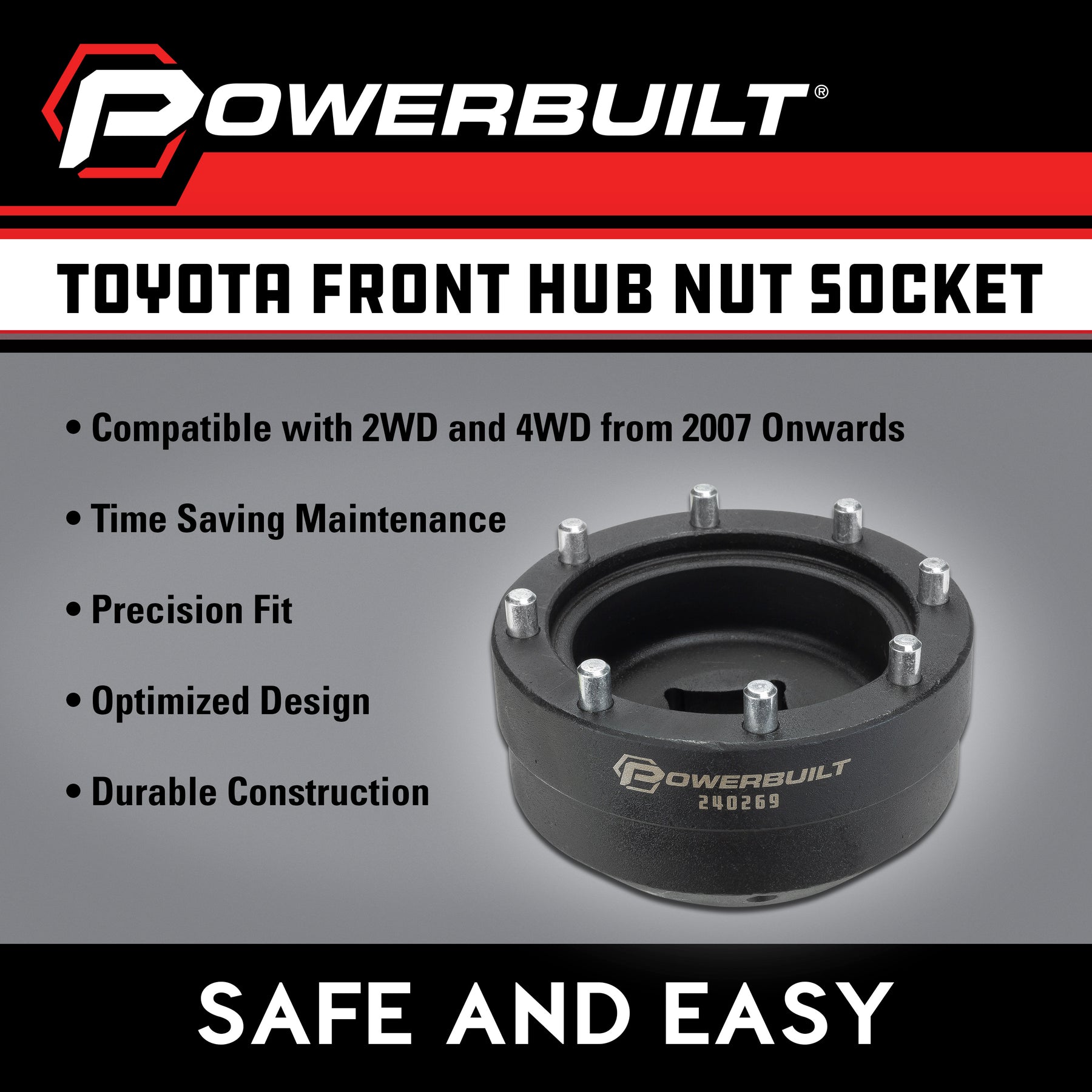 Toyota Front Hub Nut Socket