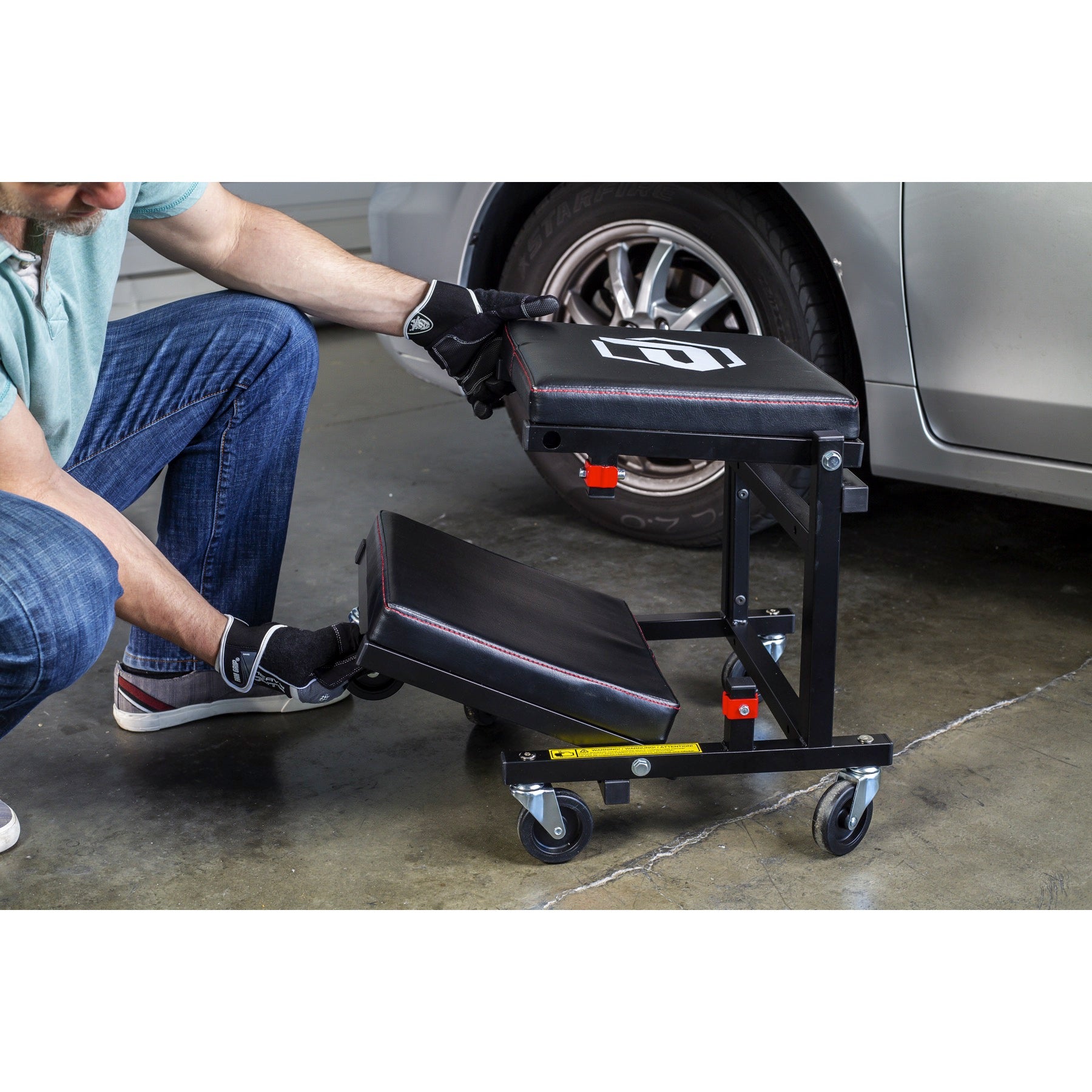 2-in-1 Low Creeper Seat / Roller Stool
