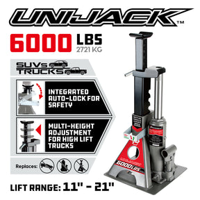 6000 Lb. Unijack Bottle Jack & Jackstand in One