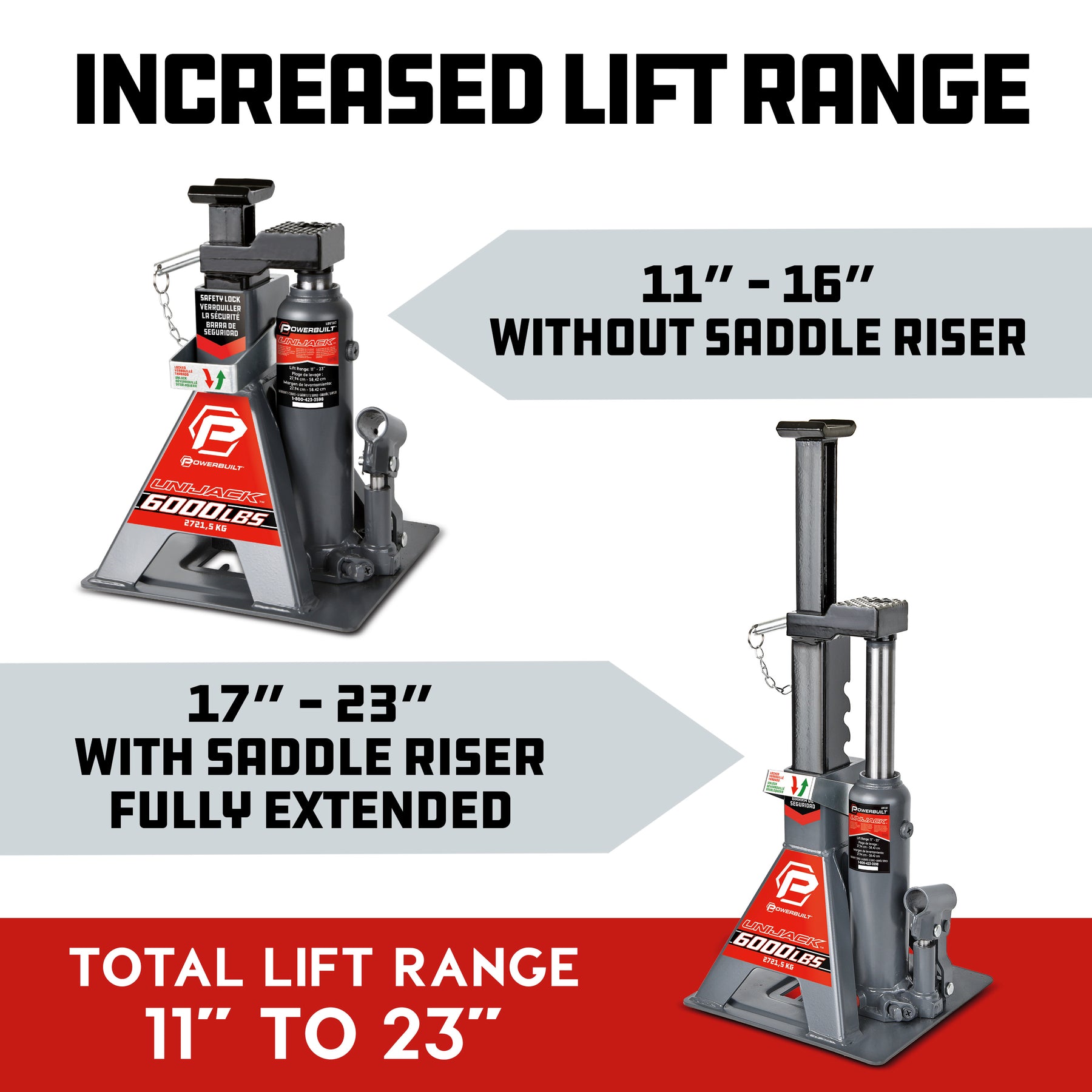 6000 Lb. Unijack Bottle Jack & Jackstand in One