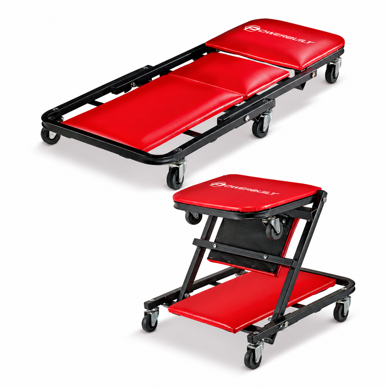 36 in. ZAG 2-in-1 Floor Creeper & Seat