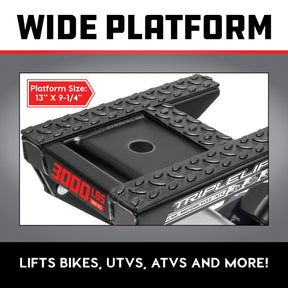 3000lbs Big Wheel Off Road Triple Lift