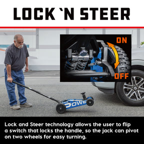 2.5 Ton Big Wheel Off Road Jack (Blue)