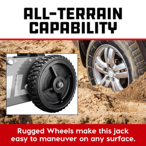 2.5 Ton Big Wheel Off Road Jack (Grey)
