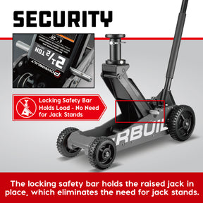 2.5 Ton Big Wheel Off Road Jack (Grey)